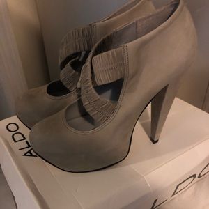 Taupe Platform Aldo Heels (Worn Once)